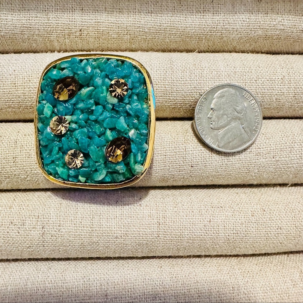 Sparkling Sage | Ring | Turquoise Amazonite Ring - Picture 12 of 15